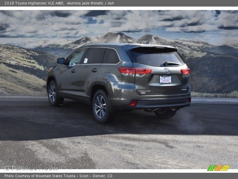 Alumina Jade Metallic / Ash 2018 Toyota Highlander XLE AWD