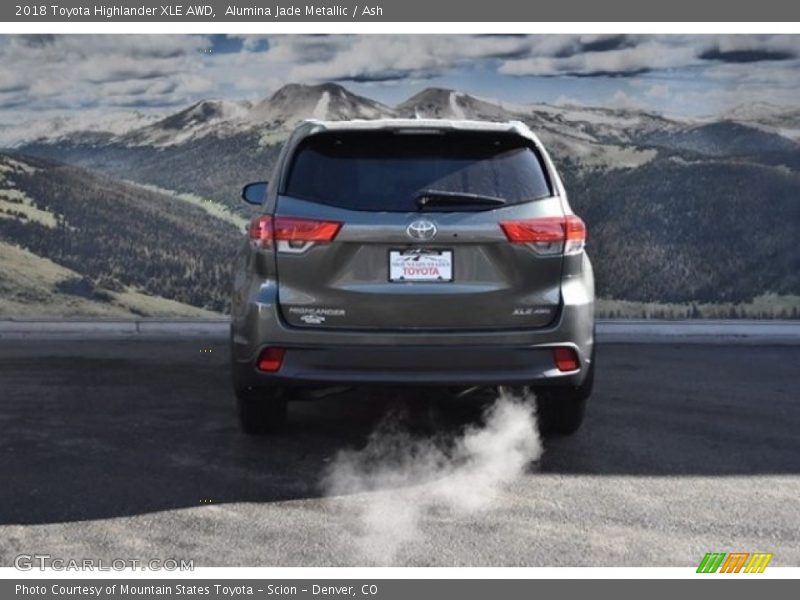 Alumina Jade Metallic / Ash 2018 Toyota Highlander XLE AWD