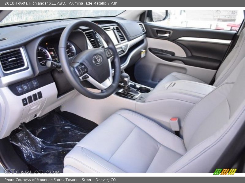 Alumina Jade Metallic / Ash 2018 Toyota Highlander XLE AWD