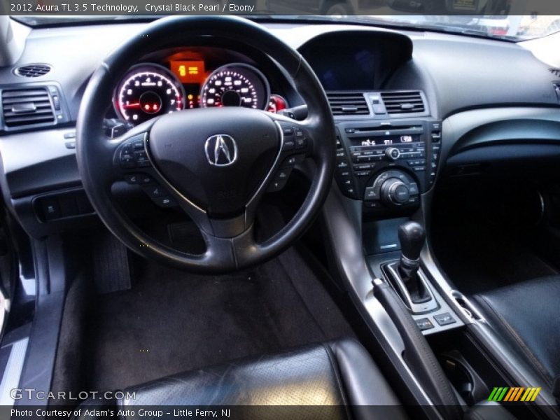 Crystal Black Pearl / Ebony 2012 Acura TL 3.5 Technology