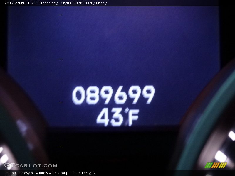 Crystal Black Pearl / Ebony 2012 Acura TL 3.5 Technology