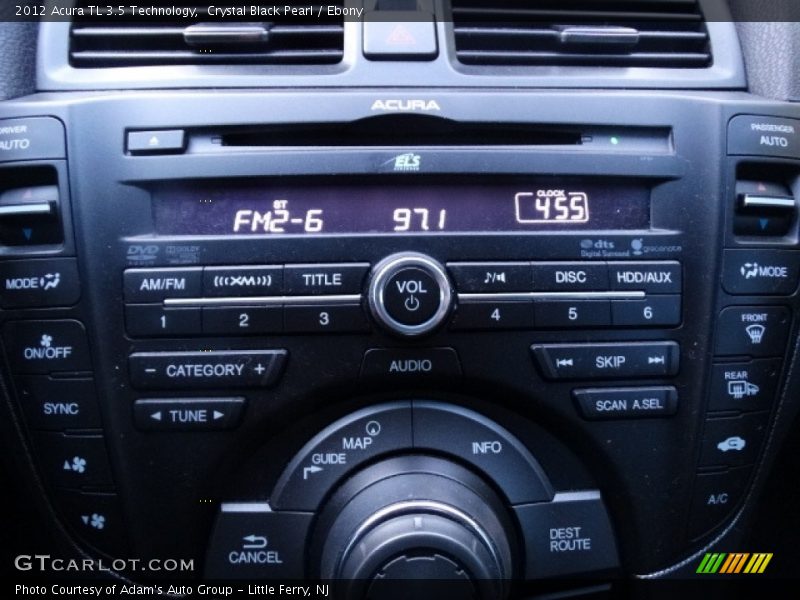 Crystal Black Pearl / Ebony 2012 Acura TL 3.5 Technology