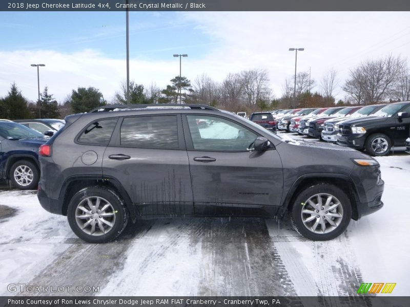 Granite Crystal Metallic / Black 2018 Jeep Cherokee Latitude 4x4