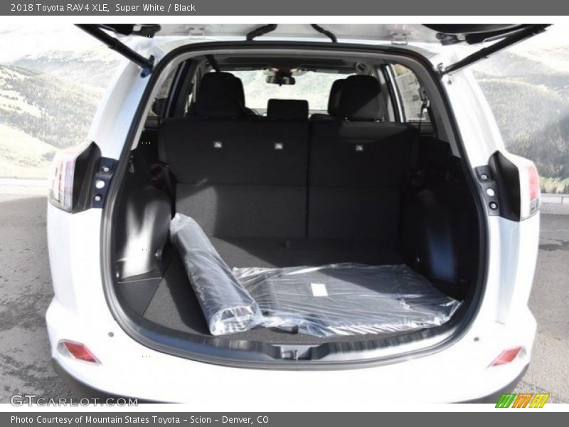 Super White / Black 2018 Toyota RAV4 XLE