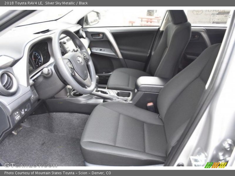 Silver Sky Metallic / Black 2018 Toyota RAV4 LE