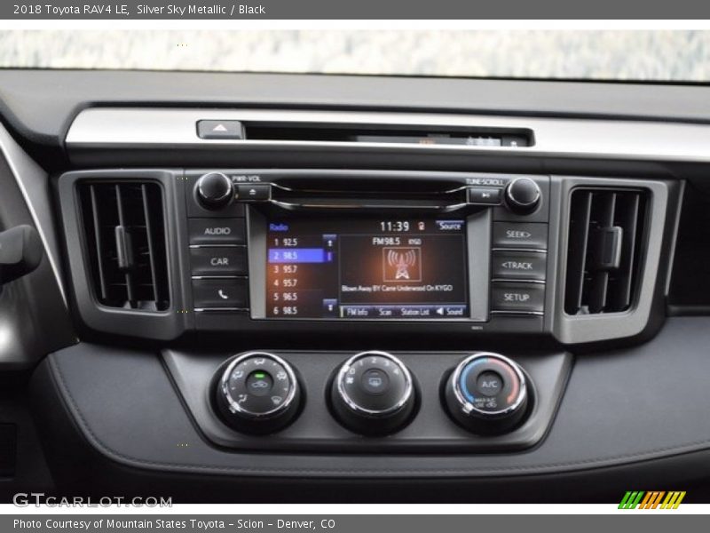 Silver Sky Metallic / Black 2018 Toyota RAV4 LE