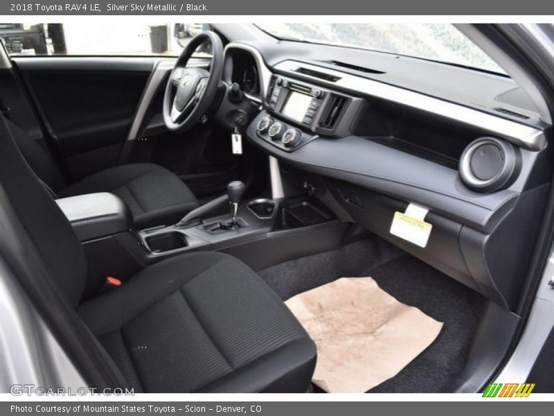 Silver Sky Metallic / Black 2018 Toyota RAV4 LE