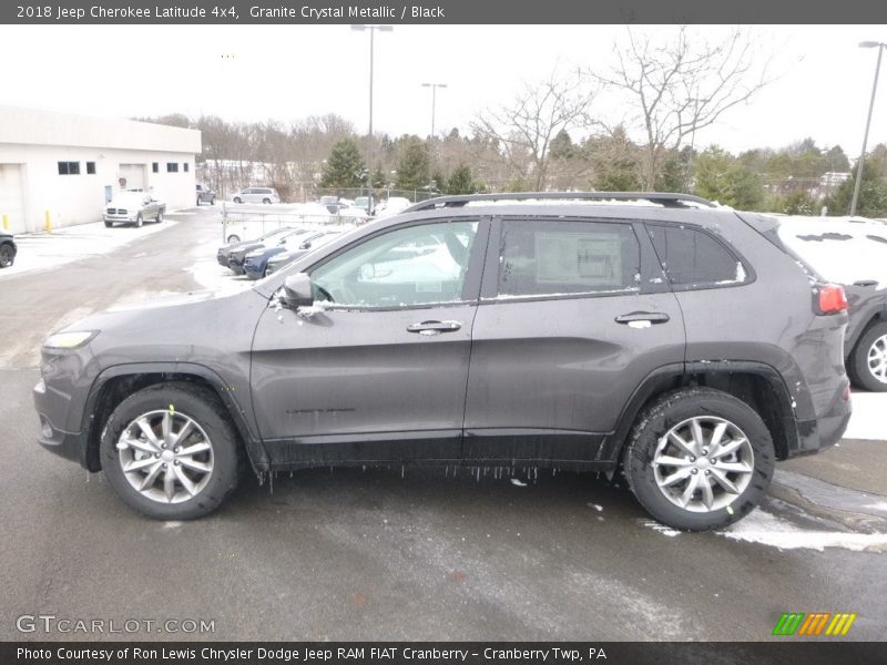 Granite Crystal Metallic / Black 2018 Jeep Cherokee Latitude 4x4