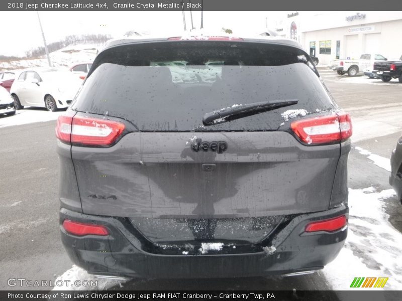 Granite Crystal Metallic / Black 2018 Jeep Cherokee Latitude 4x4