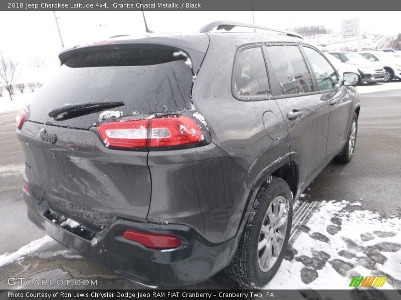 Granite Crystal Metallic / Black 2018 Jeep Cherokee Latitude 4x4