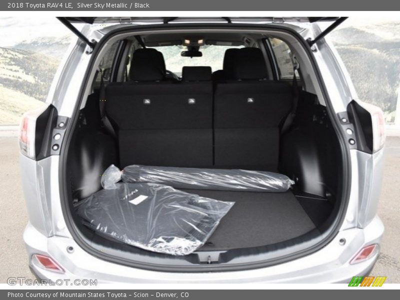 Silver Sky Metallic / Black 2018 Toyota RAV4 LE