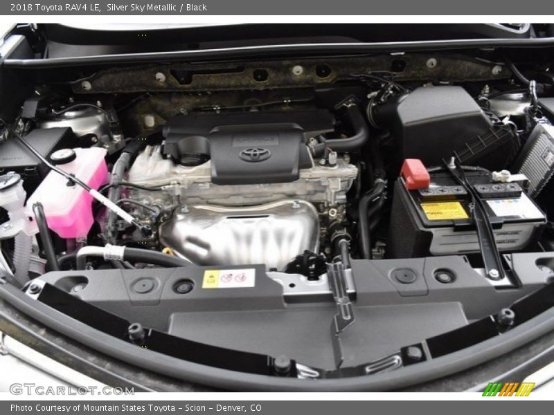 Silver Sky Metallic / Black 2018 Toyota RAV4 LE