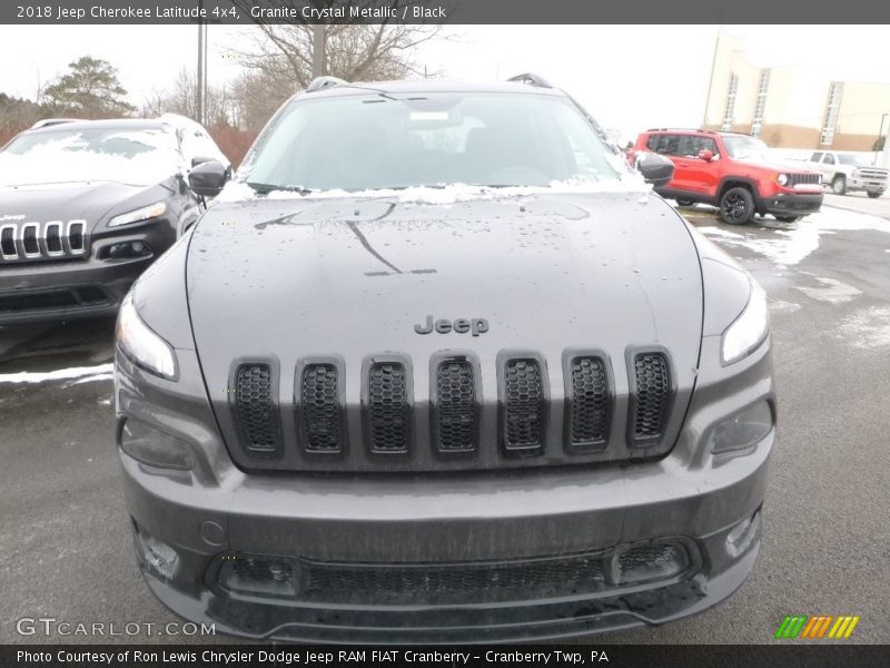 Granite Crystal Metallic / Black 2018 Jeep Cherokee Latitude 4x4