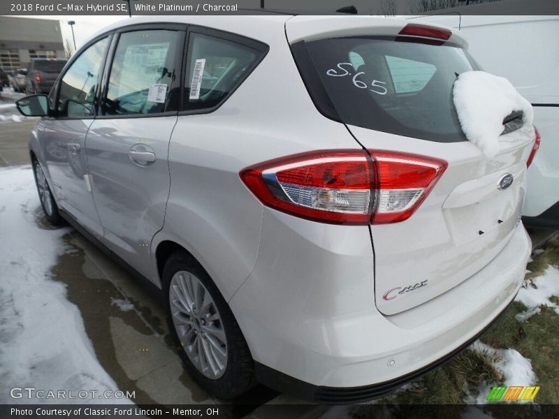 White Platinum / Charcoal 2018 Ford C-Max Hybrid SE