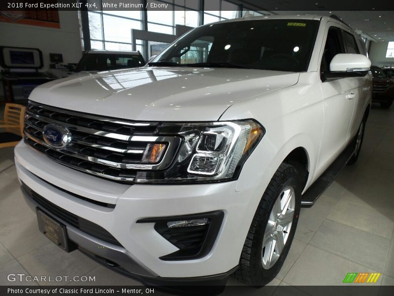 White Platinum / Ebony 2018 Ford Expedition XLT 4x4