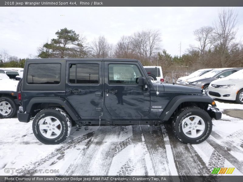 Rhino / Black 2018 Jeep Wrangler Unlimited Sport 4x4