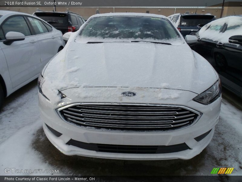 Oxford White / Ebony 2018 Ford Fusion SE