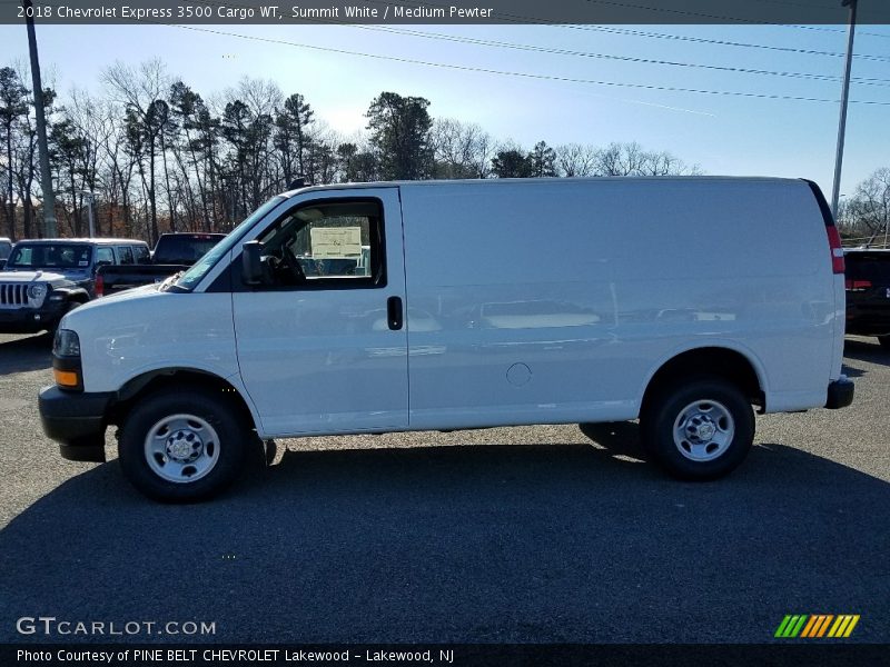 Summit White / Medium Pewter 2018 Chevrolet Express 3500 Cargo WT