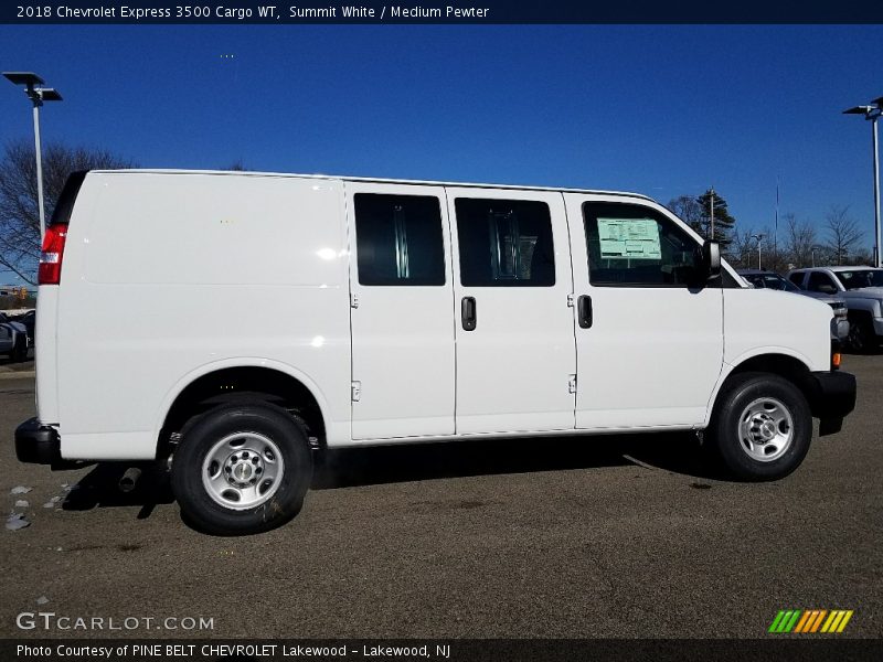 Summit White / Medium Pewter 2018 Chevrolet Express 3500 Cargo WT