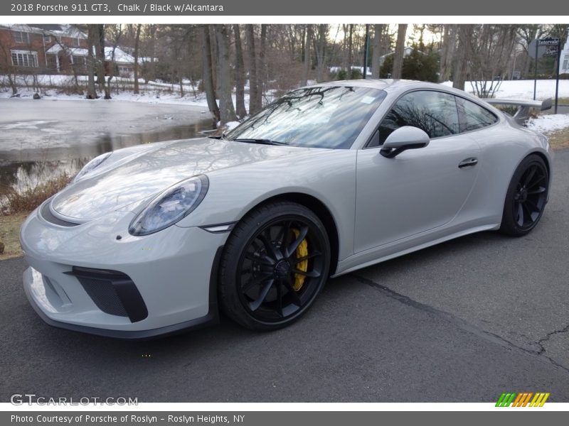 Chalk / Black w/Alcantara 2018 Porsche 911 GT3