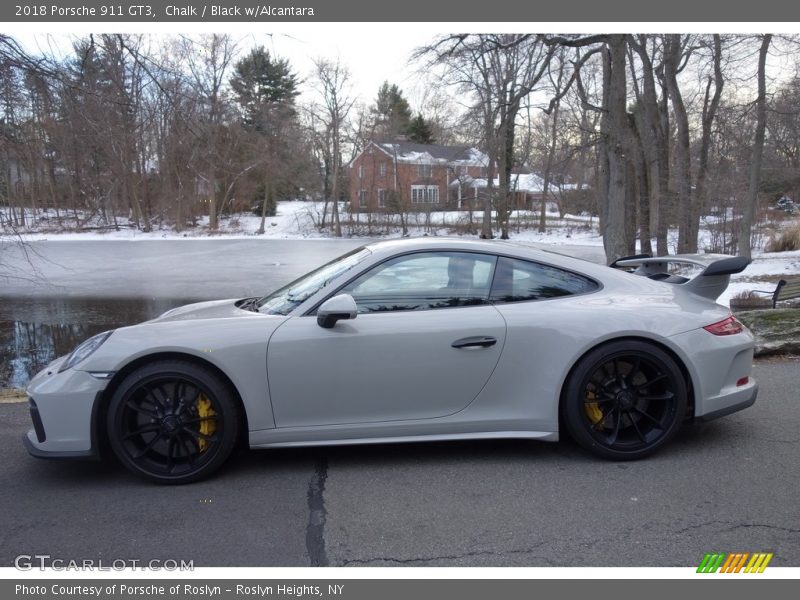 Chalk / Black w/Alcantara 2018 Porsche 911 GT3