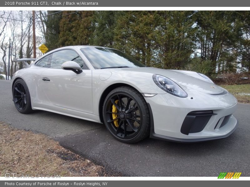 Chalk / Black w/Alcantara 2018 Porsche 911 GT3