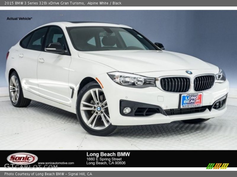 Alpine White / Black 2015 BMW 3 Series 328i xDrive Gran Turismo