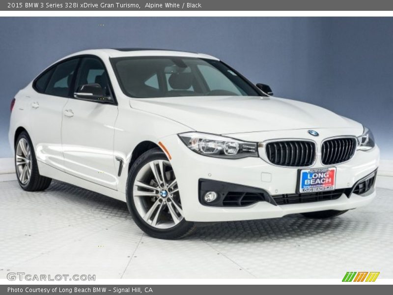 Alpine White / Black 2015 BMW 3 Series 328i xDrive Gran Turismo