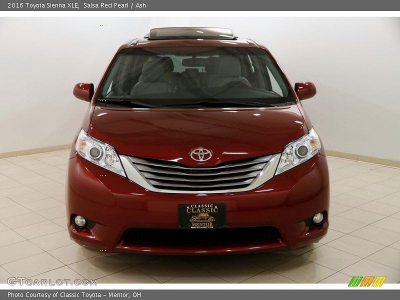 Salsa Red Pearl / Ash 2016 Toyota Sienna XLE