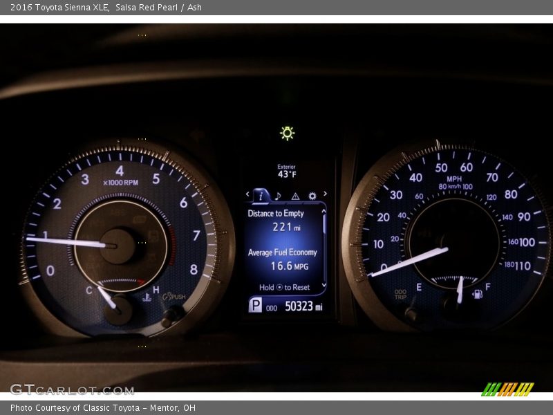 Salsa Red Pearl / Ash 2016 Toyota Sienna XLE