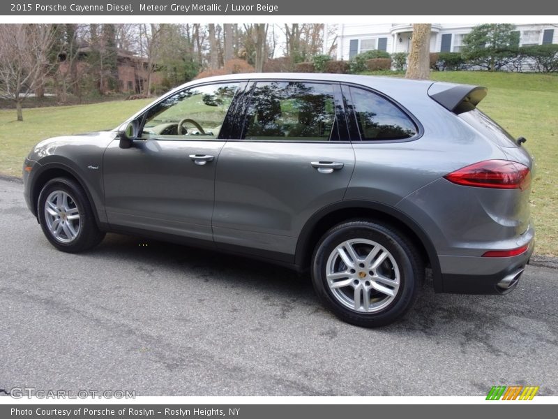 Meteor Grey Metallic / Luxor Beige 2015 Porsche Cayenne Diesel