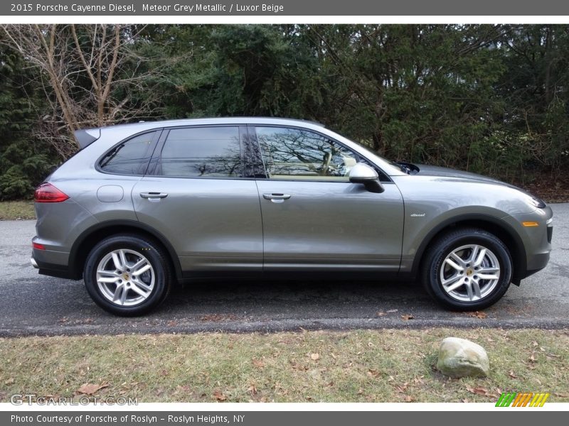 Meteor Grey Metallic / Luxor Beige 2015 Porsche Cayenne Diesel