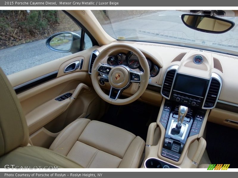 Meteor Grey Metallic / Luxor Beige 2015 Porsche Cayenne Diesel