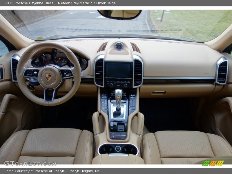 Meteor Grey Metallic / Luxor Beige 2015 Porsche Cayenne Diesel
