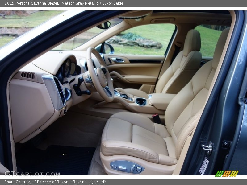 Meteor Grey Metallic / Luxor Beige 2015 Porsche Cayenne Diesel