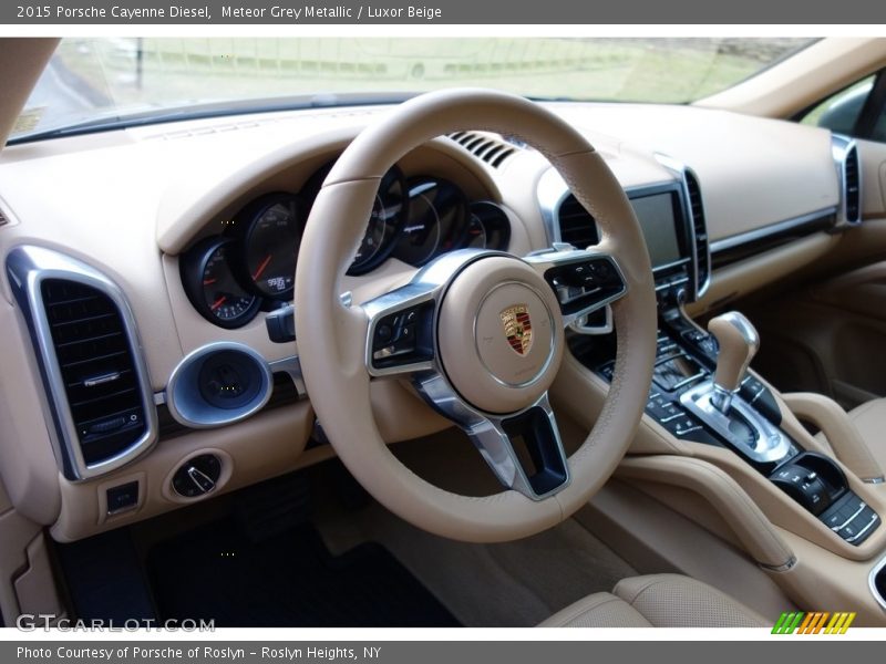 Meteor Grey Metallic / Luxor Beige 2015 Porsche Cayenne Diesel