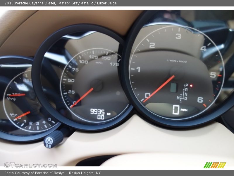 Meteor Grey Metallic / Luxor Beige 2015 Porsche Cayenne Diesel