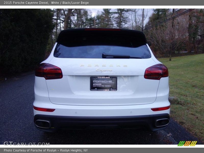 White / Black/Luxor Beige 2015 Porsche Cayenne Diesel
