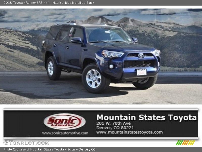Nautical Blue Metallic / Black 2018 Toyota 4Runner SR5 4x4