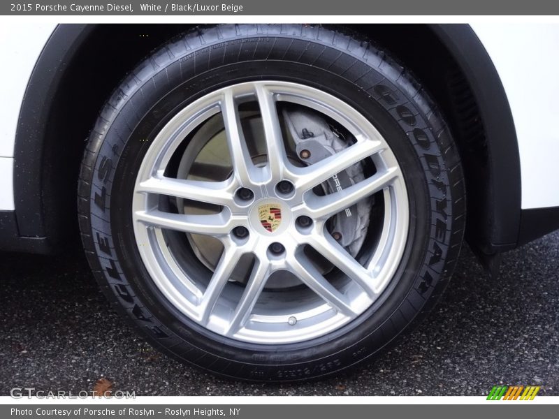 White / Black/Luxor Beige 2015 Porsche Cayenne Diesel