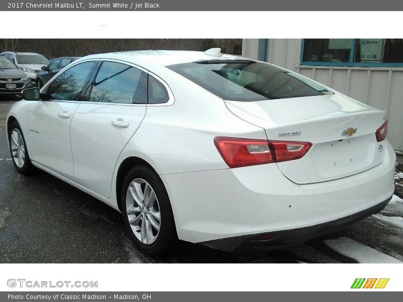 Summit White / Jet Black 2017 Chevrolet Malibu LT