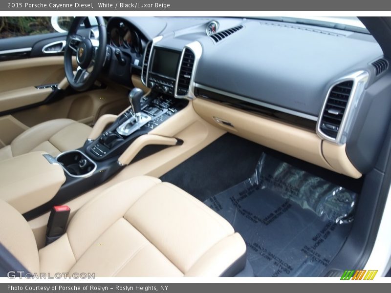 White / Black/Luxor Beige 2015 Porsche Cayenne Diesel