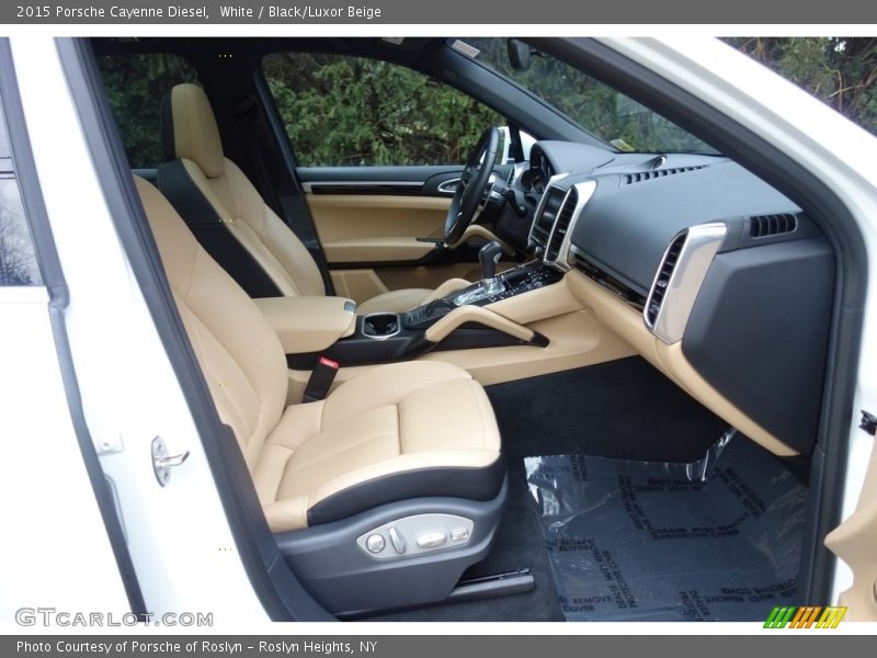 White / Black/Luxor Beige 2015 Porsche Cayenne Diesel