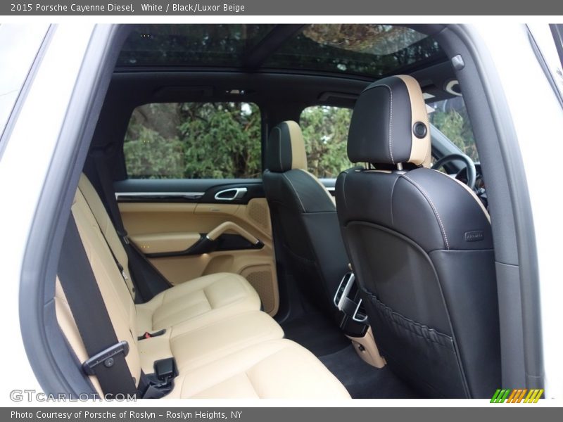 White / Black/Luxor Beige 2015 Porsche Cayenne Diesel