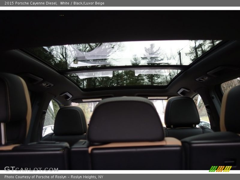 White / Black/Luxor Beige 2015 Porsche Cayenne Diesel