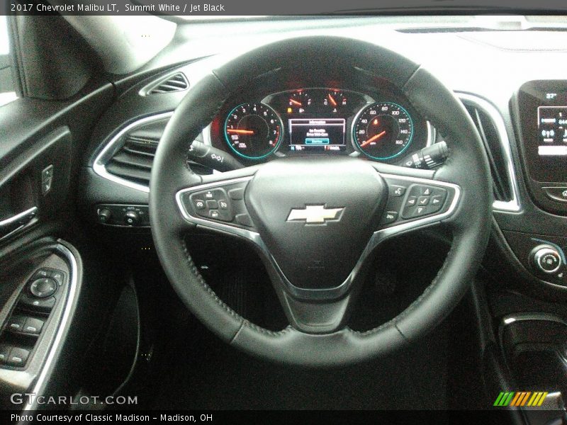 Summit White / Jet Black 2017 Chevrolet Malibu LT