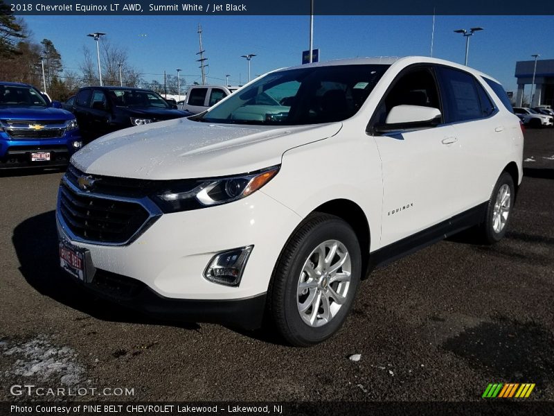 Summit White / Jet Black 2018 Chevrolet Equinox LT AWD