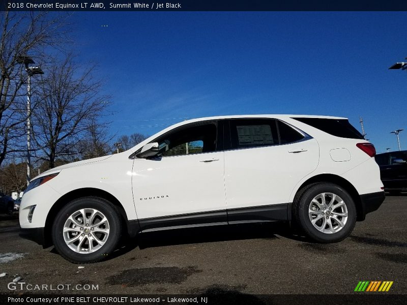 Summit White / Jet Black 2018 Chevrolet Equinox LT AWD