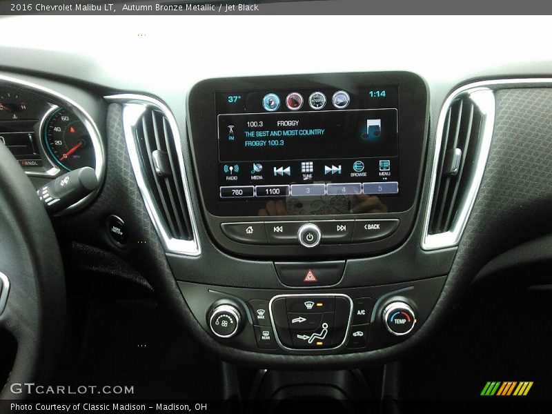 Autumn Bronze Metallic / Jet Black 2016 Chevrolet Malibu LT