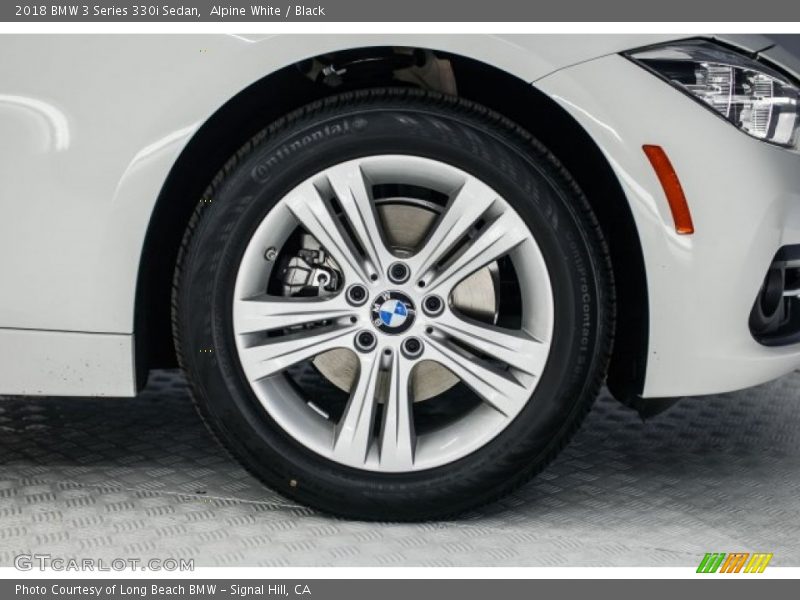 Alpine White / Black 2018 BMW 3 Series 330i Sedan